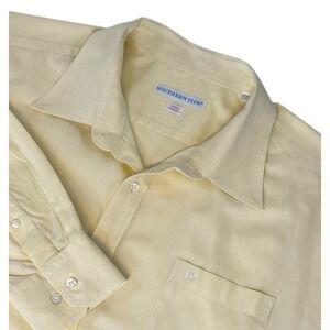 Southern Tide Mens Size XXL Tailored Fit Button Down Shirt Yellow Fish‎ Logo